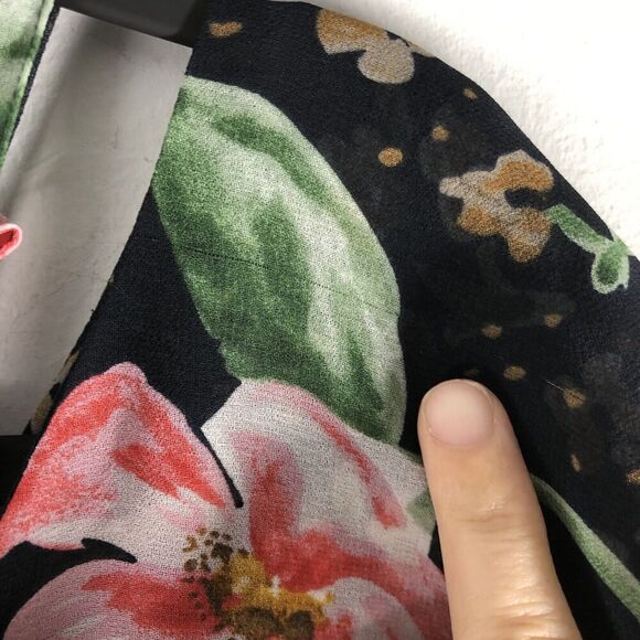 CAbi #5220 Size Small Fairytale Floral Cold Shoulder Blouse Top Shirt Lined‎ - Picture 14 of 16